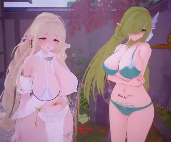 [MMD]金狮 淫纹痴女精灵露出调教  [1G]
