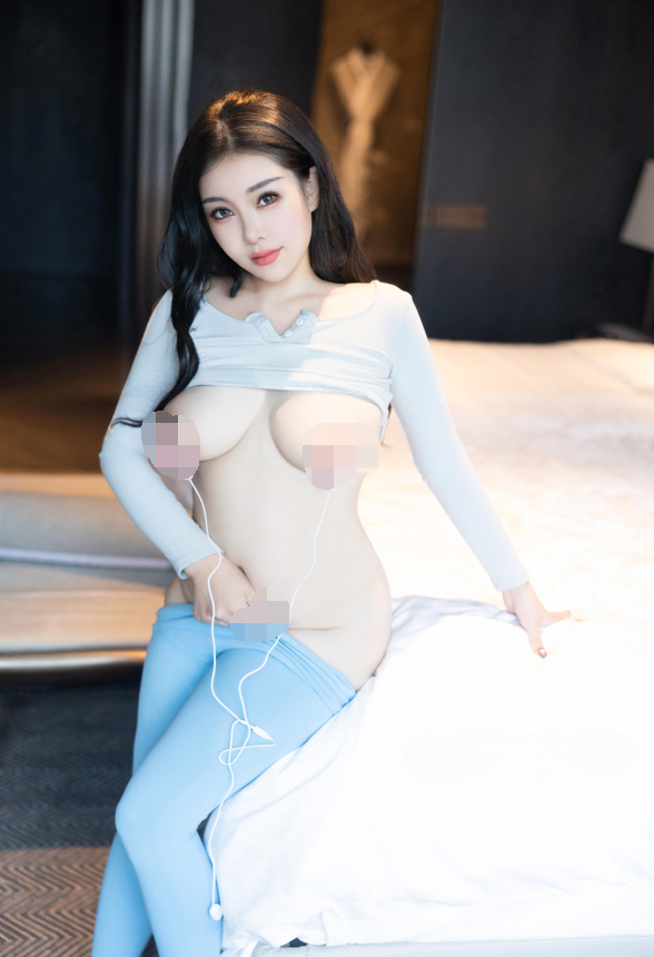 白洁Bessie NO.002 内购无水印 蓝色瑜伽裤 【101P6V3.29G】