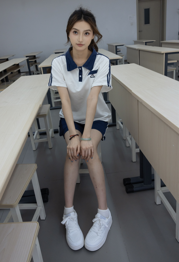 她们印象 - 南希 - 校服短裤棉袜裸足 【155P1V1.2G】