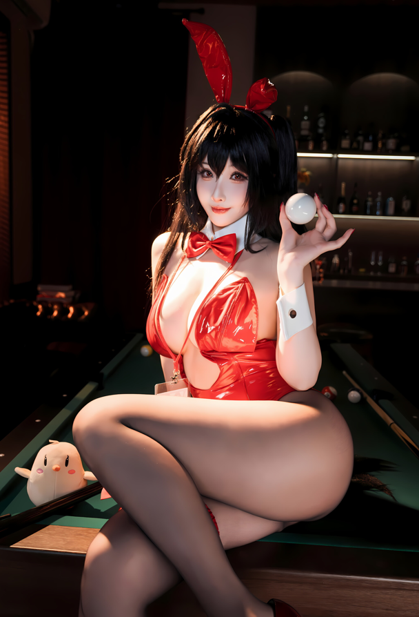Rioko凉凉子 - 碧蓝航线 大凤 桌球兔女郎 【49P7V462M】
