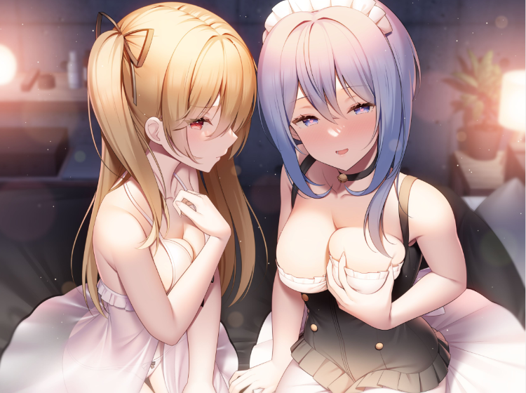 【ASMR】[简体中文版][蕾丝败给肉棒]肉棒插足百合情侣之间～在两人是讨厌男性（笑）的女仆和懦弱的大小姐的情况下～