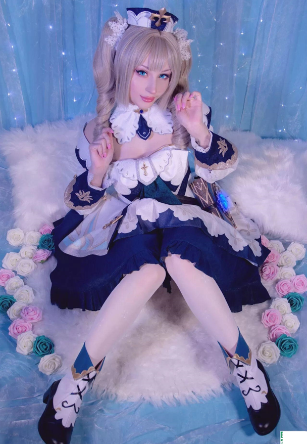 欧美高颜值爆乳粉逼COS ShiroKitsune - Barbara (Genshin Impact) 大尺度私拍【150P1.3G】