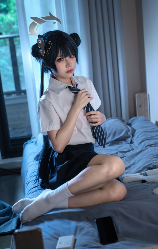 NO.3309 【超级稀有】清水凪 - 龙华妃咲 JK (蔚蓝档案) 【52P 523M】