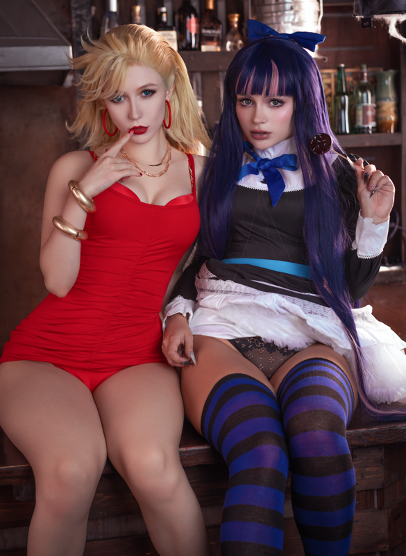 no.3591 Mik Allen(miakanayuri) &amp; Alcoholy - Panty &amp; Stocking 【77P 1.18GB】