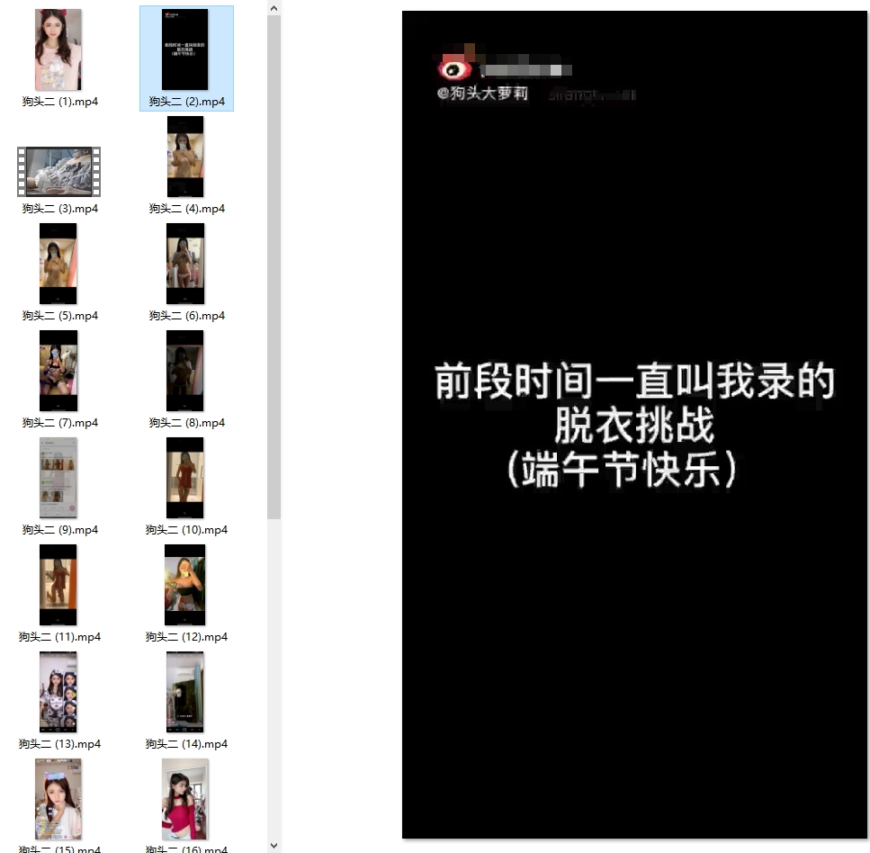 （补）狗头萝莉私拍含绝版约P事件二20V3400mb
