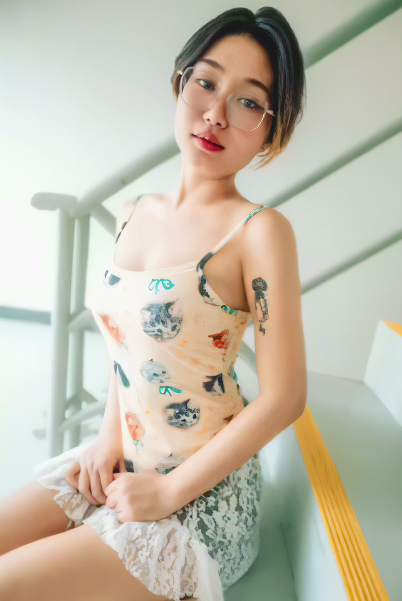 悶騷眼鏡女大生被插到放聲淫叫奶猛晃
