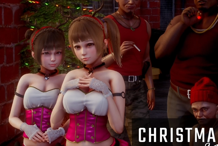 GEN.K ：Christmas 圣诞夜1-3 女友和妹妹在干爹和流浪汉大屌下完全屈服[1G]