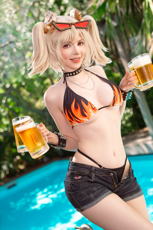 no.3612 【碍事梨体模】Peachmilky - Burnice bikini  【31P 465MB】