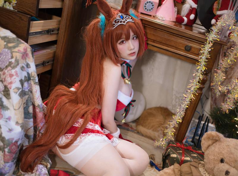 【巨乳coser】阿半今天很开心 - 赛马娘 大和赤骥 绯红的星落之夜 【48P942M】