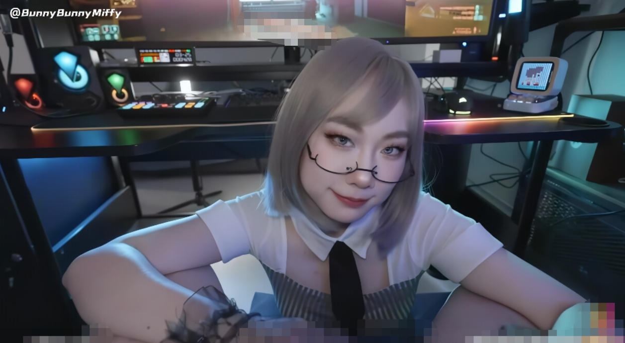 米菲兔~网吧的电竞陪玩少女。玩游戏的同时还有人陪玩黑肉棒 【1V5.16G】