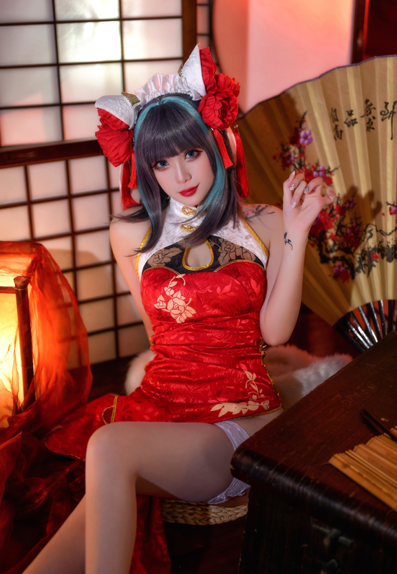 zyra秋 NO.009 碧蓝航线 柴郡 红旗袍 【20P177M】