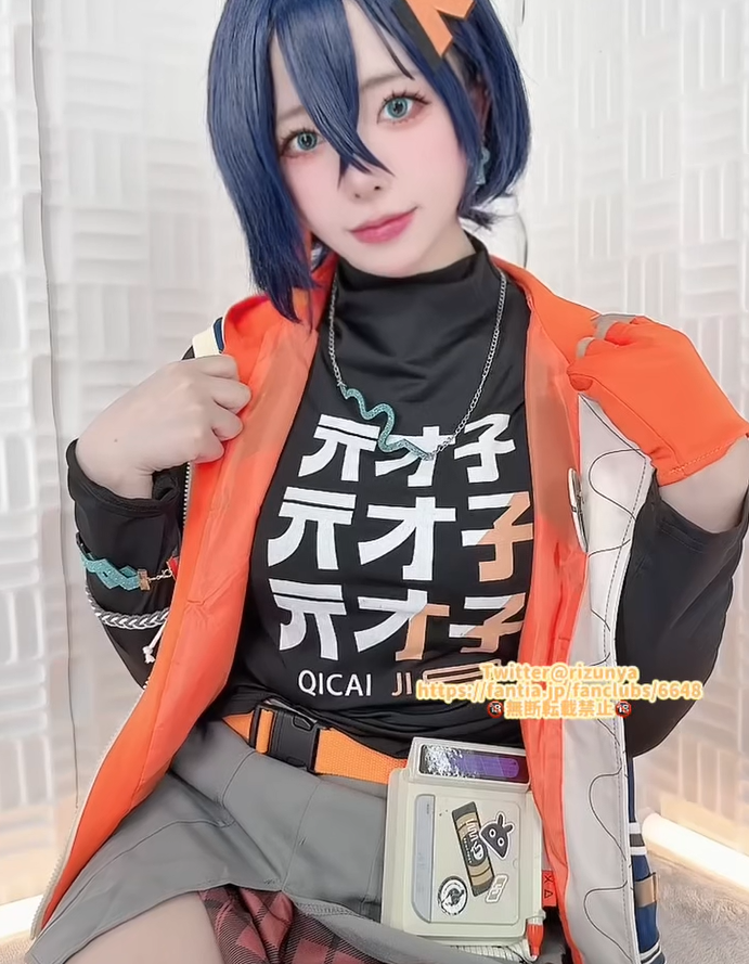 rizunya 2025.10月 绝区零 玲Cosplay 【1V70M】