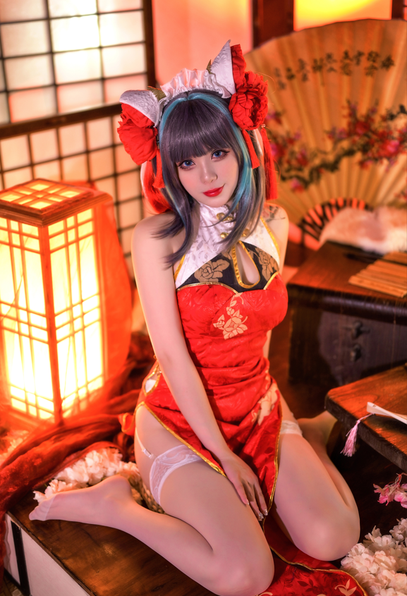 zyra秋 NO.009 碧蓝航线 柴郡 红旗袍 【20P177M】