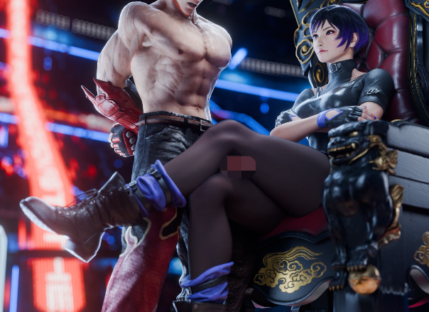 Magikal3D 2510：黑皇后+蕾娜+魅魔 性感黑丝御姐强制腿交骑乘榨精[2.8G]