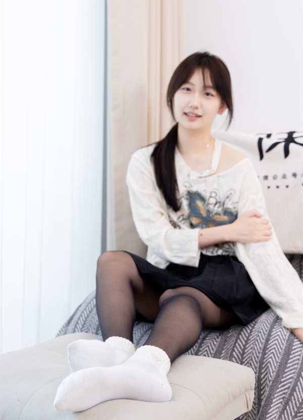 [BoBoSocks袜啵啵] NO.602 香菜 - 长靴 白棉袜 薄黑丝 【144P1V5.51G】