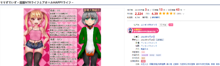 【日式RPG】りりずでいず~屈服NTRライフとアオハルHAPPYライフ~AI汉化版