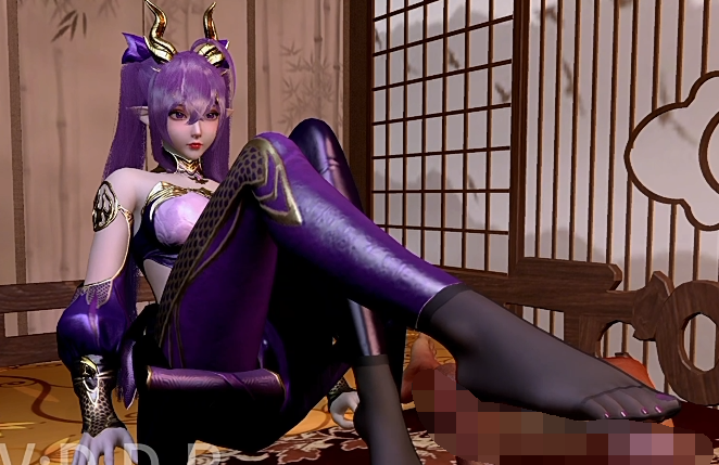 D.D.R：10月 紫妍 性感美少女黑丝美脚足交榨精[1.3G]