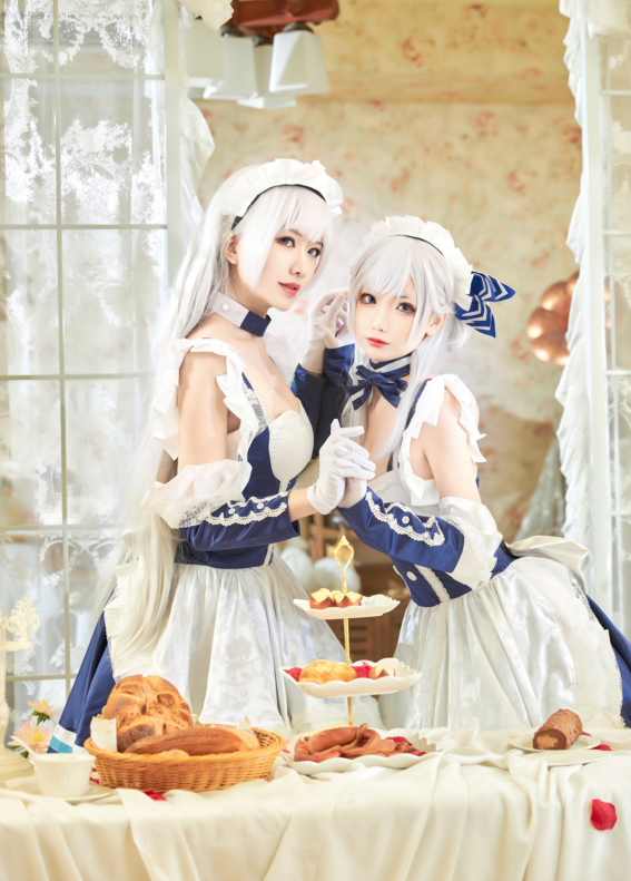 源纱希 &amp; 犹大Yuta - 大小双人贝尔法斯特 (碧蓝航线) 【28P 217MB】