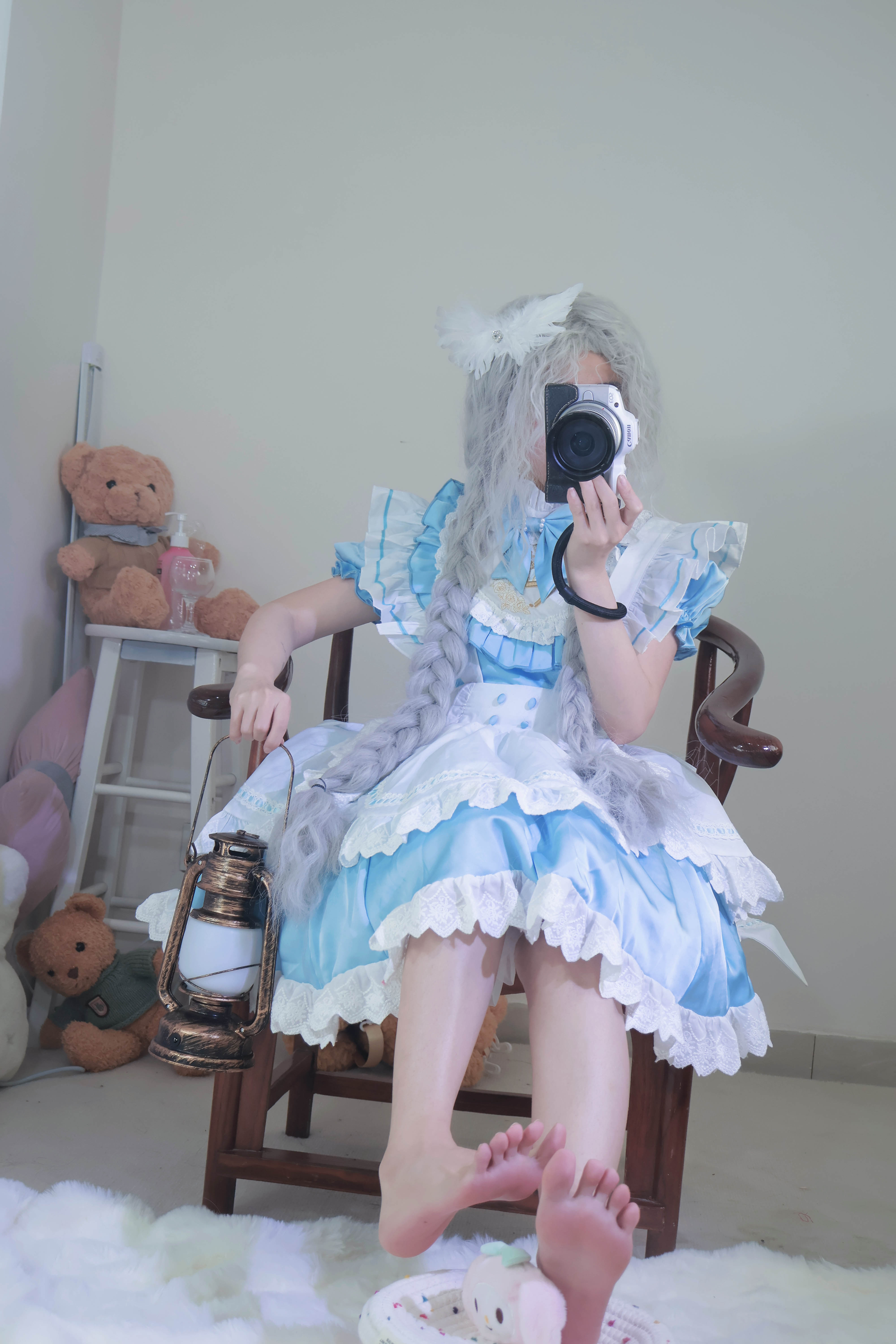 【新】抖音小羊蛋卷-jk少女+爱丽丝+白丝牛仔水手【33P】【202MB百度云】