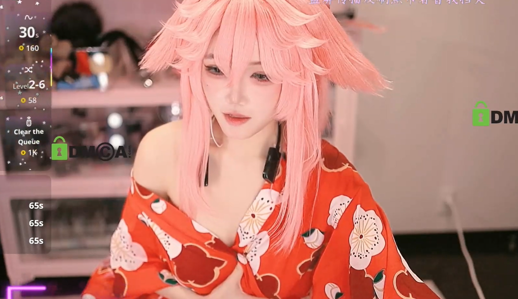 nide_xiaogou 八重神子Cosplay直播自慰 【4V3.11G】