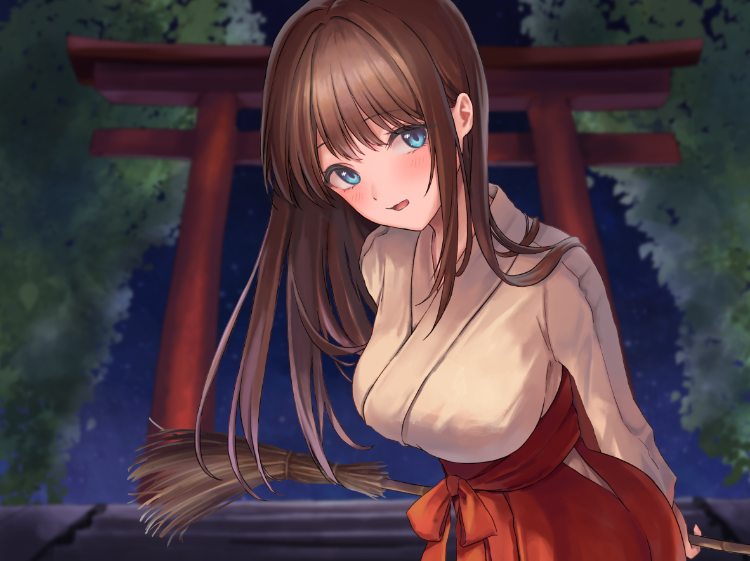 【ASMR】[简体中文版][全篇潮吹]圣水的巫女