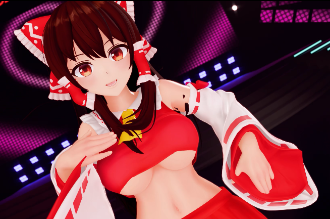 [3D][SKB騎空団 (dopurinu)] 【#40】[紳士ハンド]霊夢さんの白濁ぶっかけ着ザーダンス[980M]