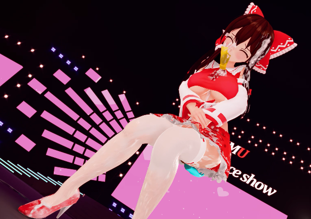 [3D][SKB騎空団 (dopurinu)] 【#40】[紳士ハンド]霊夢さんの白濁ぶっかけ着ザーダンス[980M]