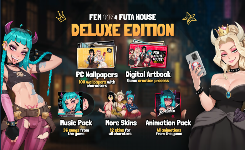 【欧美SLG】大鸟妙妙屋 FEMBOY FUTA HOUSE Ver1.059 Steam官方中文步兵版