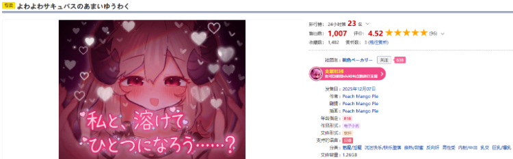 【日式SLG】よわよわサキュバスのあまいゆうわく Ver1.00 AI汉化版