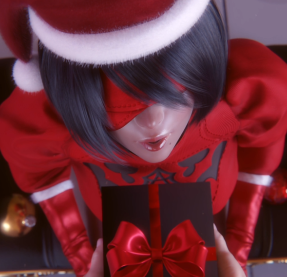 Pantsushi 2512p2：2B Gets her Xmas Gift 性感圣诞女神极限深喉口爆[120M]