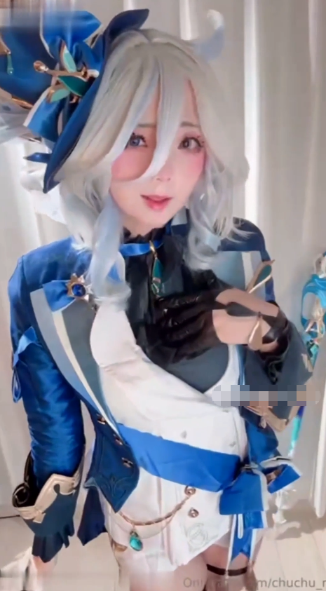 cos福利姬【chuchu_n】单独解锁，芙宁娜道具固定强制高潮，榨了好多白浆 【1V 1GB】