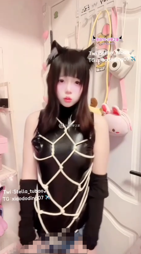 兔宝大人 推特极品少萝 cos卡提希娅户外露出自慰+猫耳捆绑紧身衣 【2V 60MB】