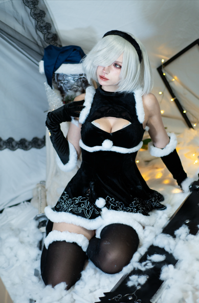 Himeecosplay - 2B 圣诞 【60P 310MB】