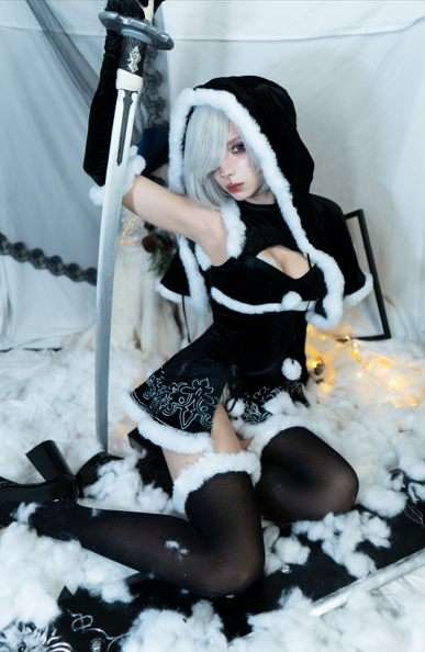 Himeecosplay - 2B 圣诞 【60P 310MB】