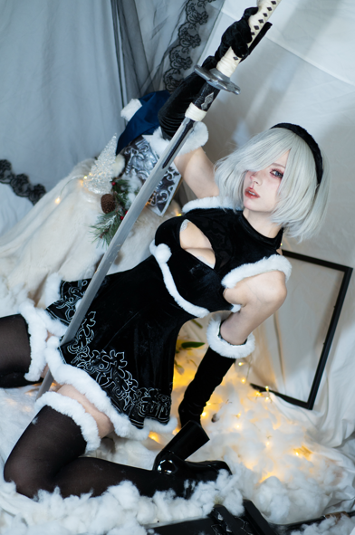 Himeecosplay - 2B 圣诞 【60P 310MB】