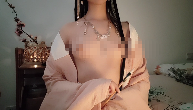 白桃露露 汉服 明朝拾遗 鹊桥仙词