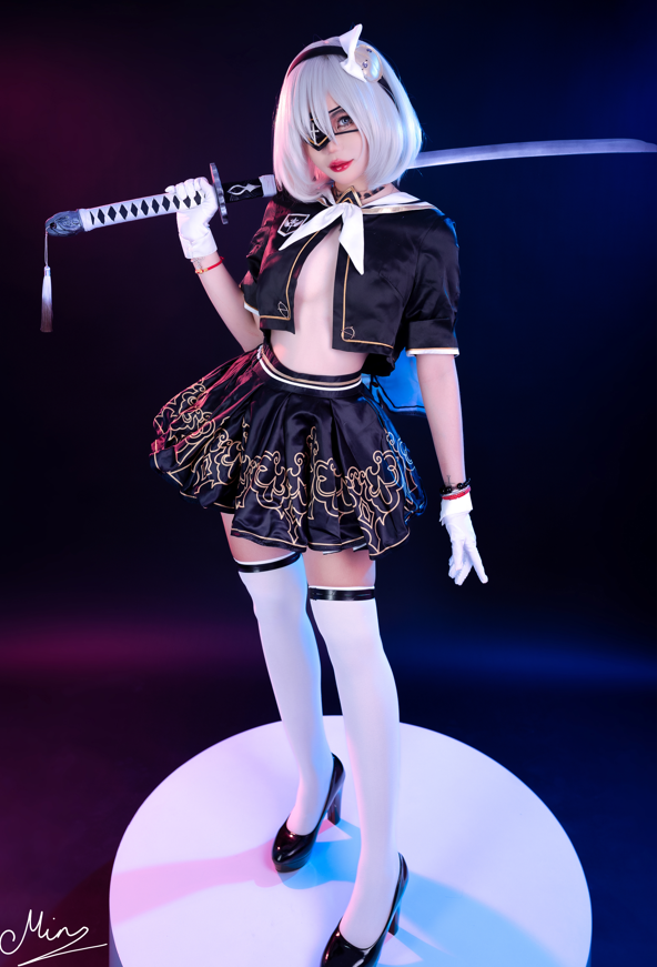 Miinmeow cosplay 2B - NierAutomata 尼尔2B 【64P647M】