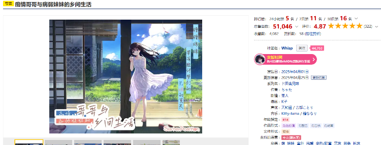 【爆款RPG】[妹系]痴情哥哥与病弱妹妹的乡间生活 Ver1.02 DL官方中文版 DLC1-4