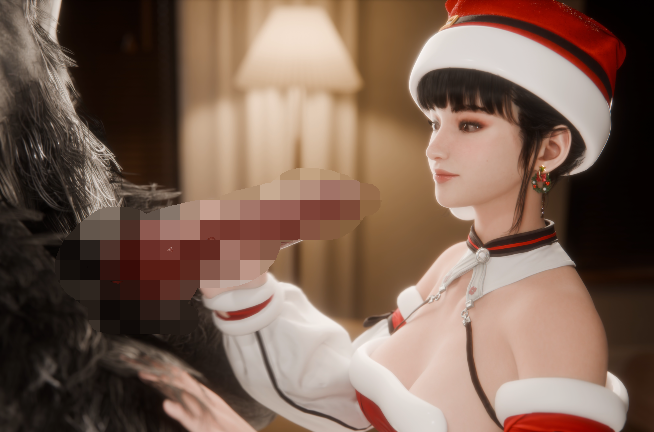 Shark3D (Rekin3D) 2512：塞尔达+梅菲斯+2B+伊芙+蒂法 性感圣诞女神乳交侍奉榨精[1.8G]
