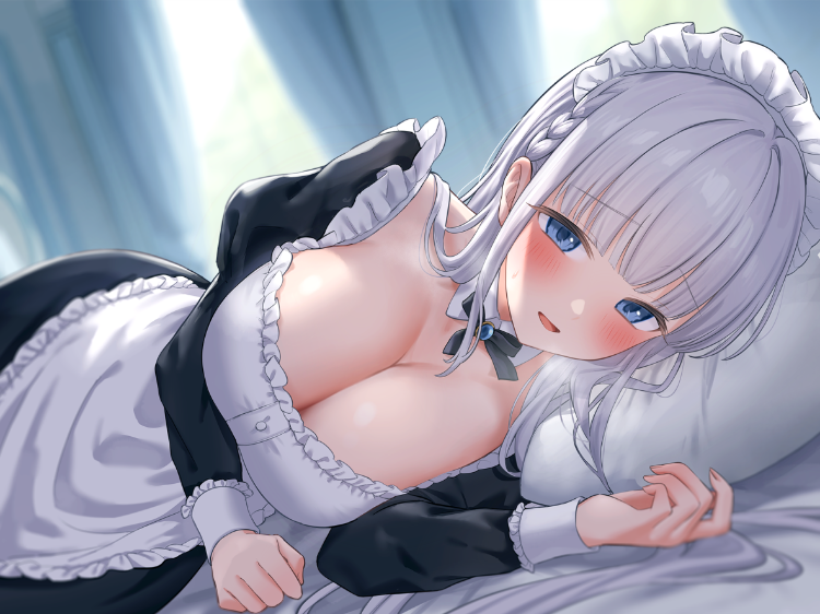 【ASMR】[简体中文版]贴身0距离 与秘密交往中的女仆女友偷偷H