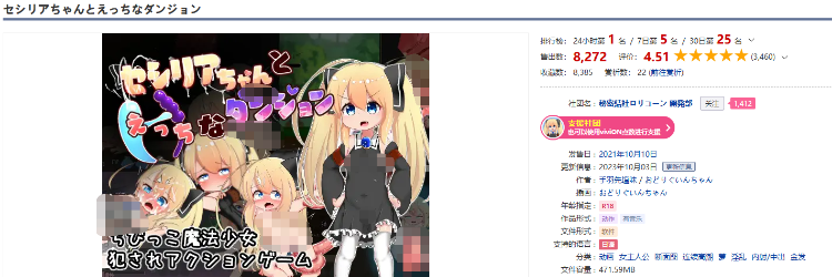 【日式ACT】セシリアちゃんとえっちなダンジョン AI汉化版