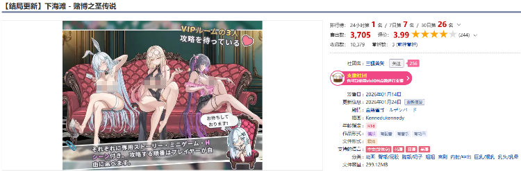 【互动SLG】[结局更新]下海滩 - 赌博之圣传说 Ver1.1.00 DL官方中文版