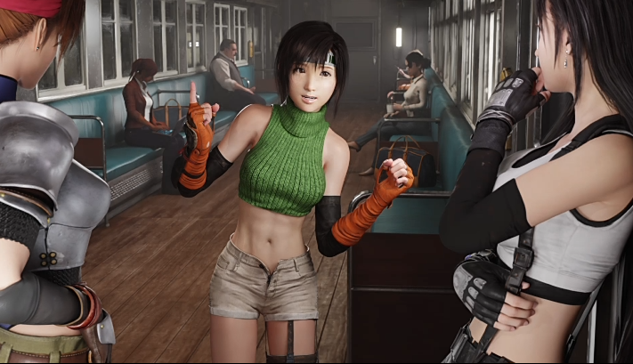 [3D]VatiWah 2601：尤菲&amp;杰西&amp;蒂法 性感女神姐妹花被电车痴汉团轮奸中出[890M]
