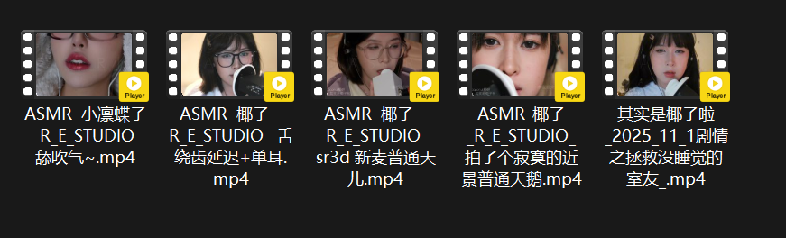 【ASMR】椰子精选五部舔耳合集免币【夸克网盘】