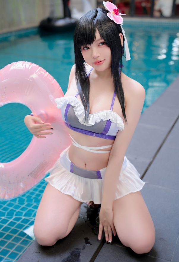 ZinieQ – Tifa Swimsuit 最终幻想 - 蒂法·洛克哈特 【38P7V1.26G】