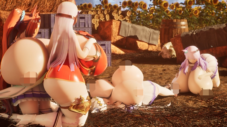 [3D]curvylonix：Not a single horse can resist a tasty carrot![920M]