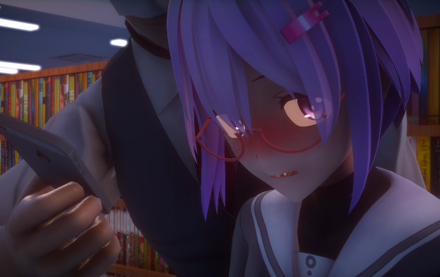 [MMD]tonin 図書室輪姦 結月雫[2.4G]