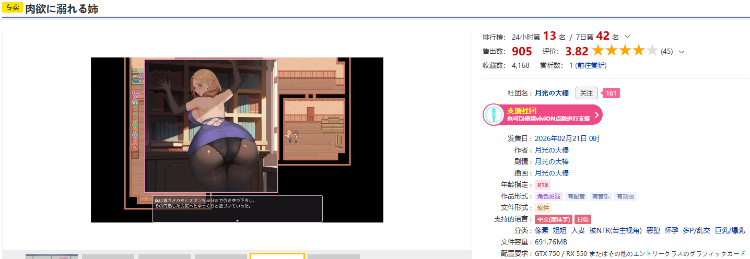 【日式RPG】肉欲に溺れる姉 DL官方中文版[新作]