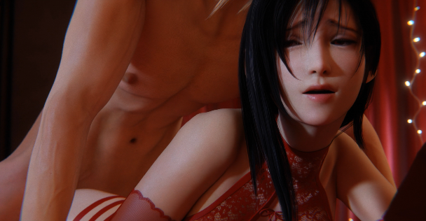 Aries' Possession 2602：Tifa Cloud - Valentines Day 蒂法 性感女神极品红丝长腿后入爆肏中出[400M]