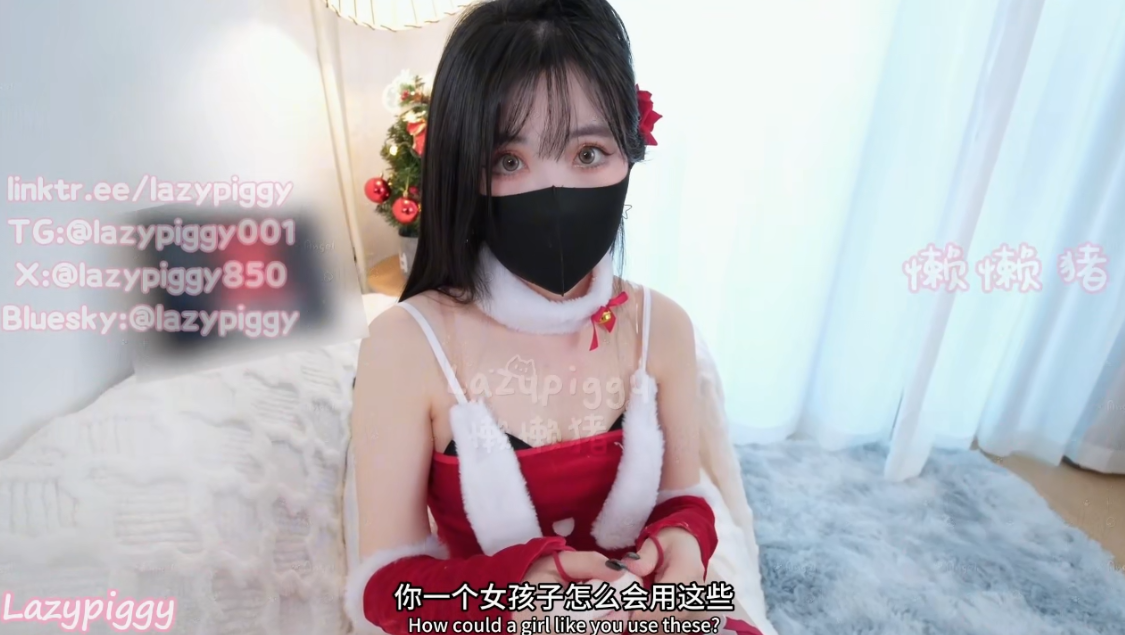 懒懒猪lazypiggy 圣诞装黑丝高跟做爱 【1V 559MB】